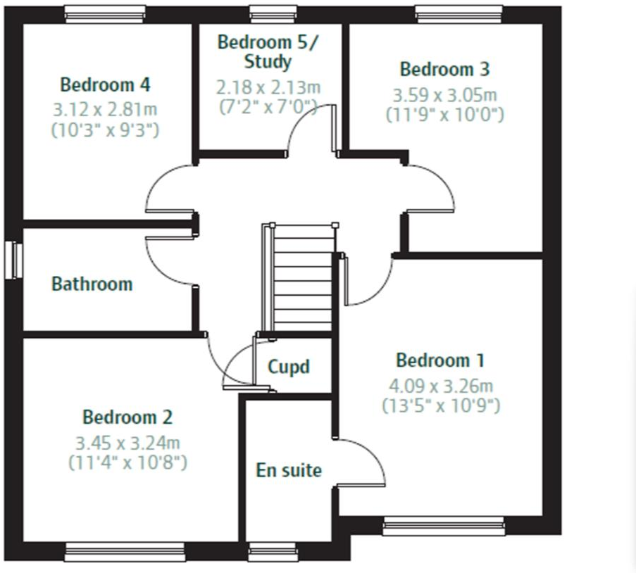 44, Carleton Meadows, Penrith floorplan