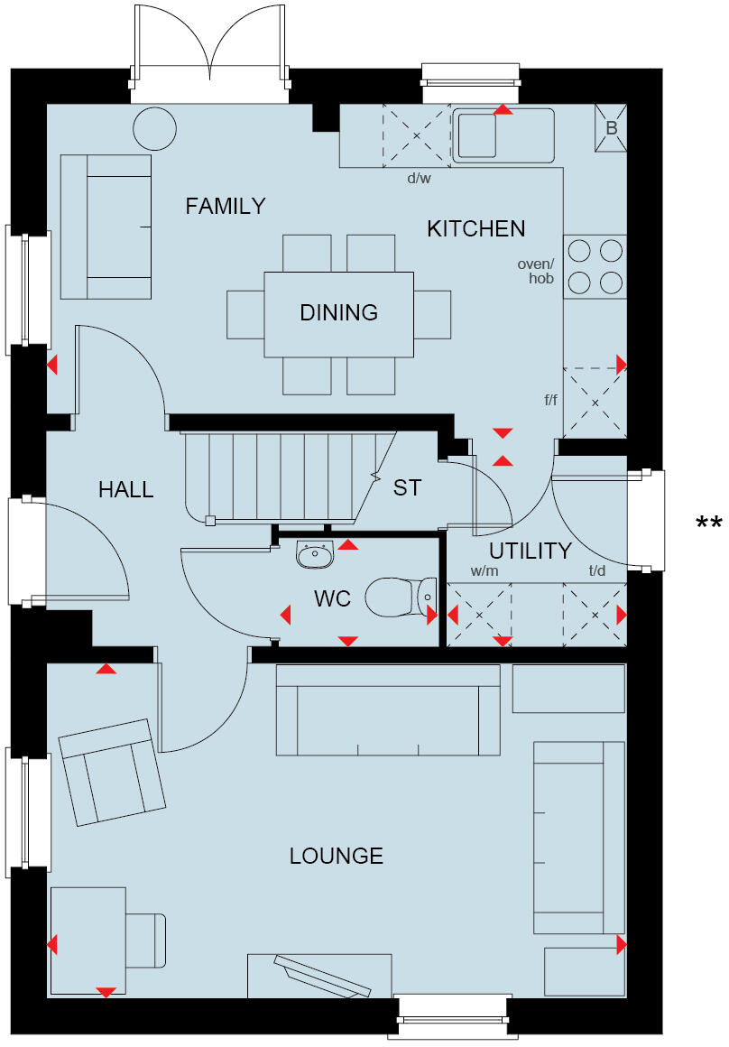 New Lane,
Huntington,
York,
North Yorkshire,
YO32 9ND floorplan