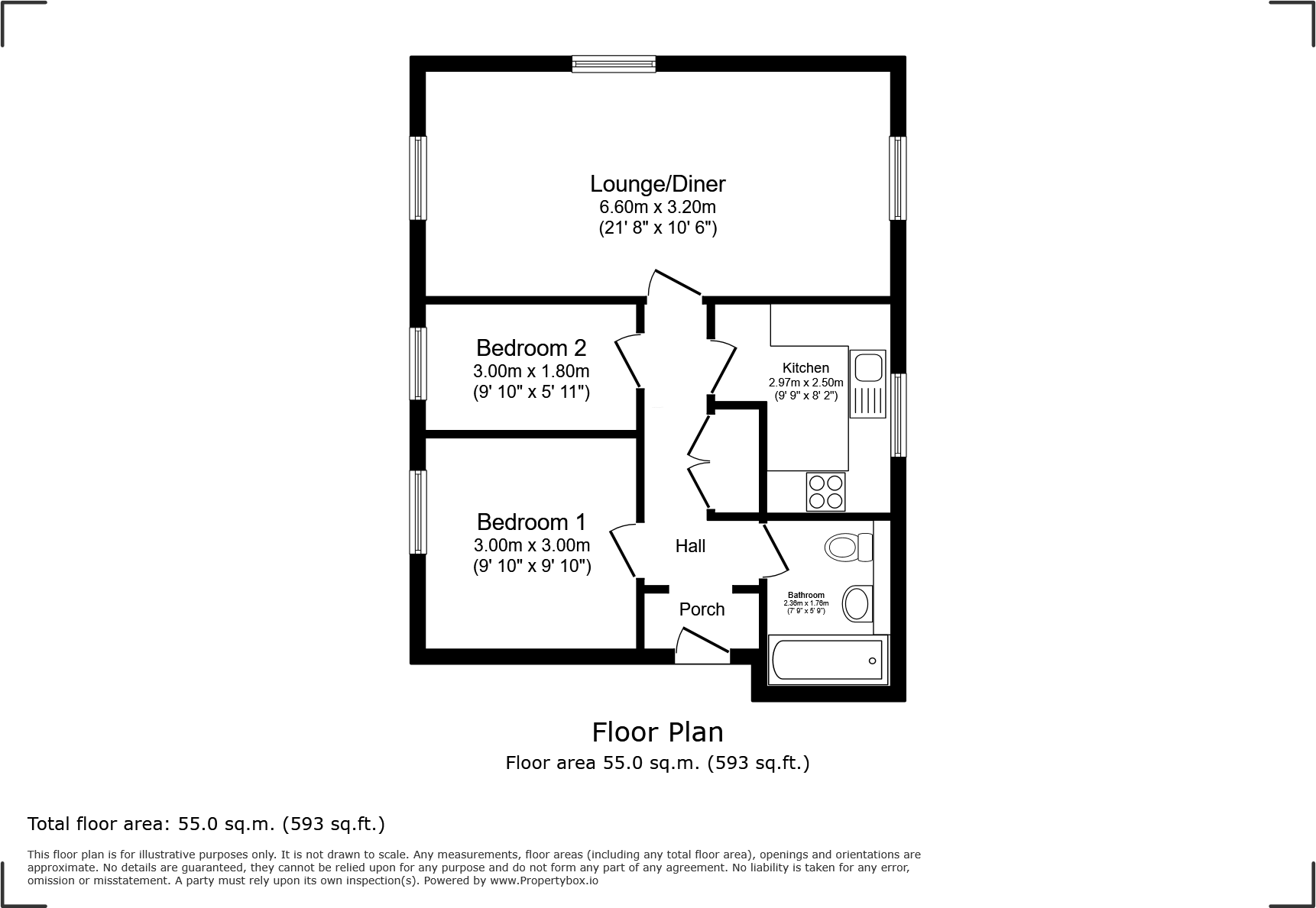 Canvey Walk, Chelmsford, Essex floorplan