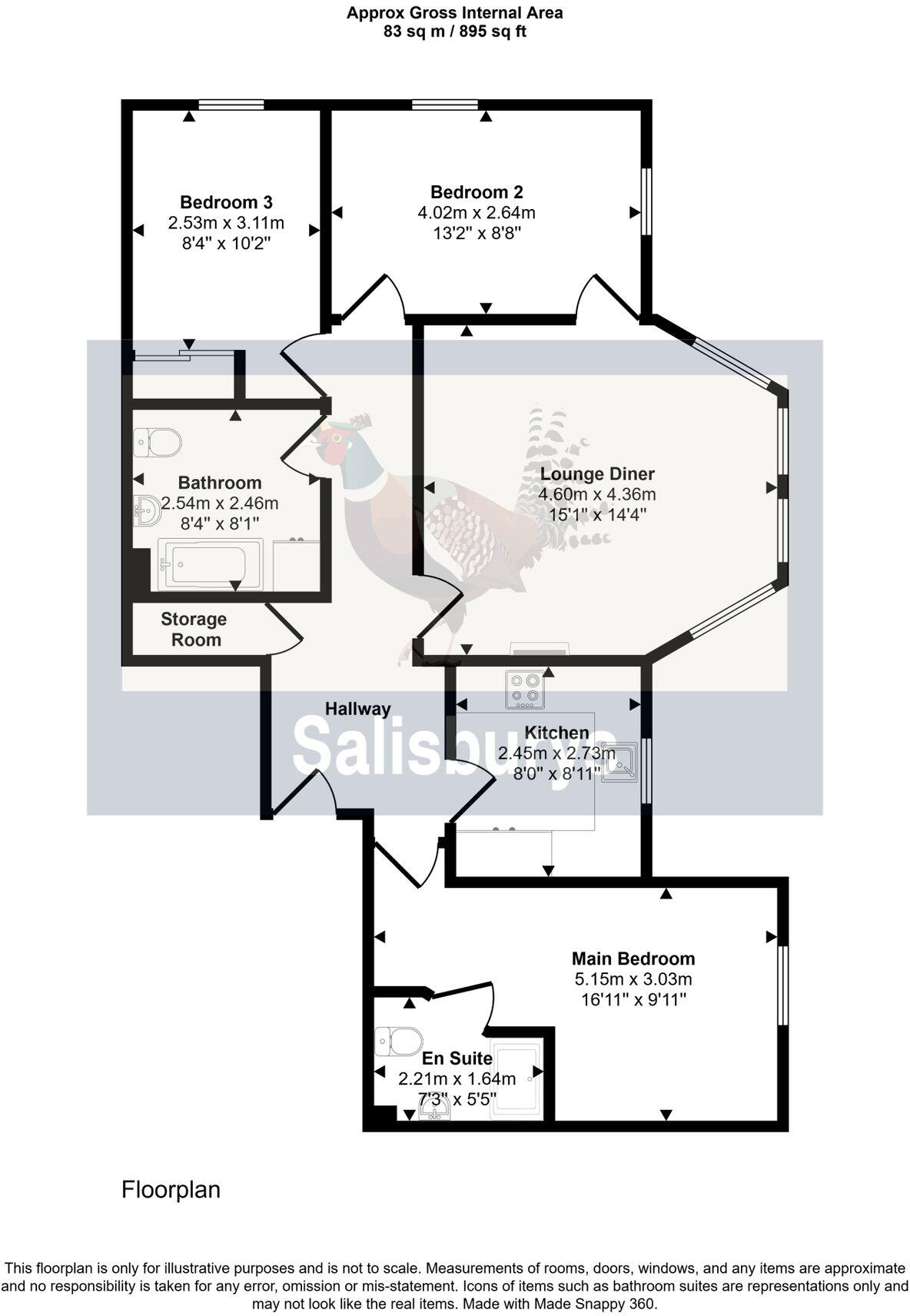 Saxon Road, Tavistock, PL19 8JS floorplan