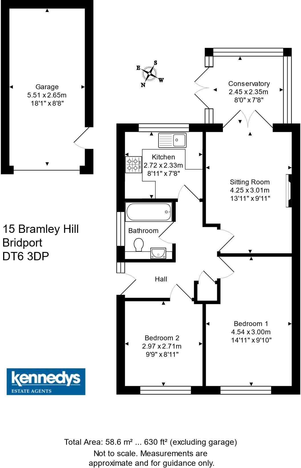 Bramley Hill, Bridport, Dorset, DT6 floorplan