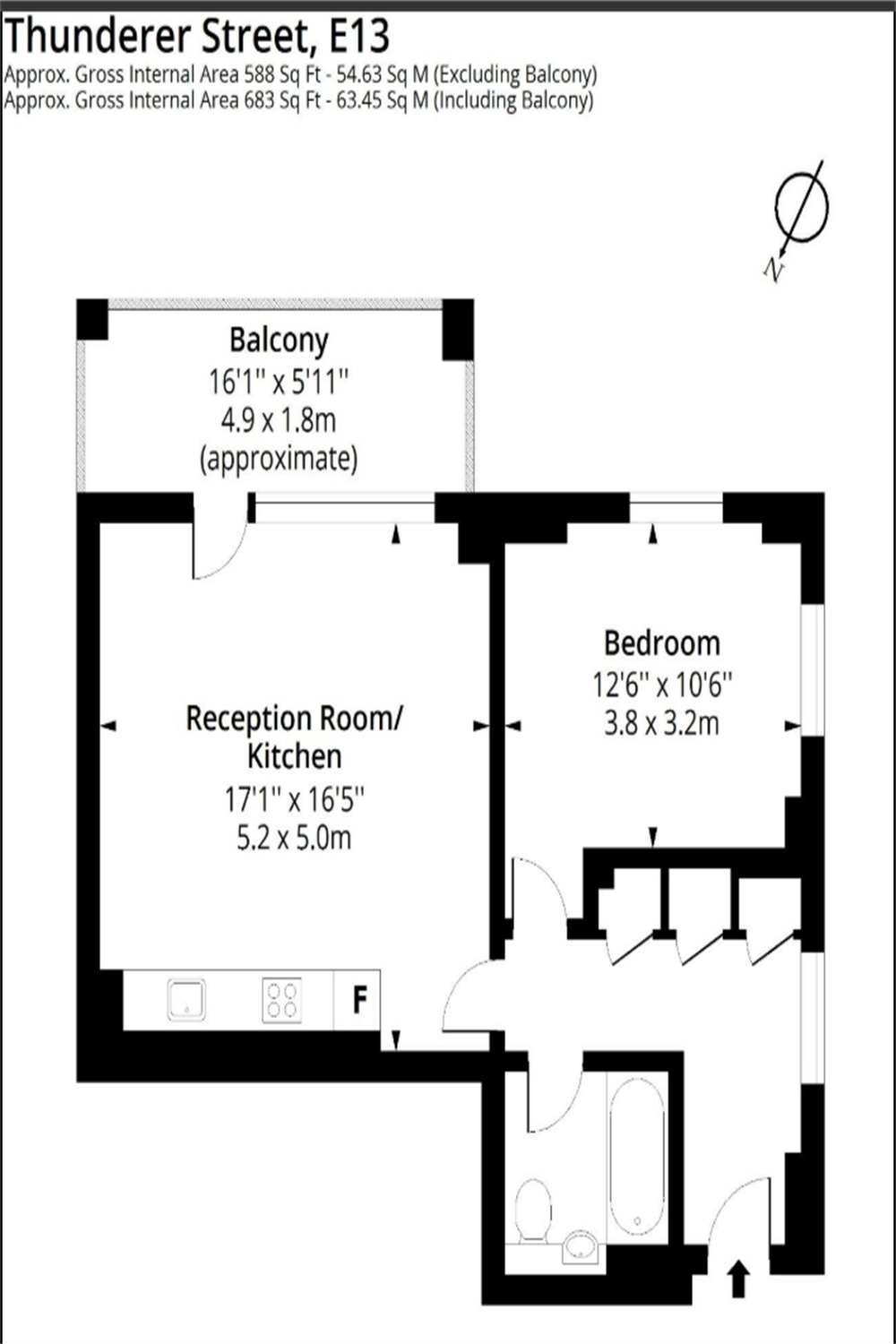 Thunderer Street, London E13 floorplan