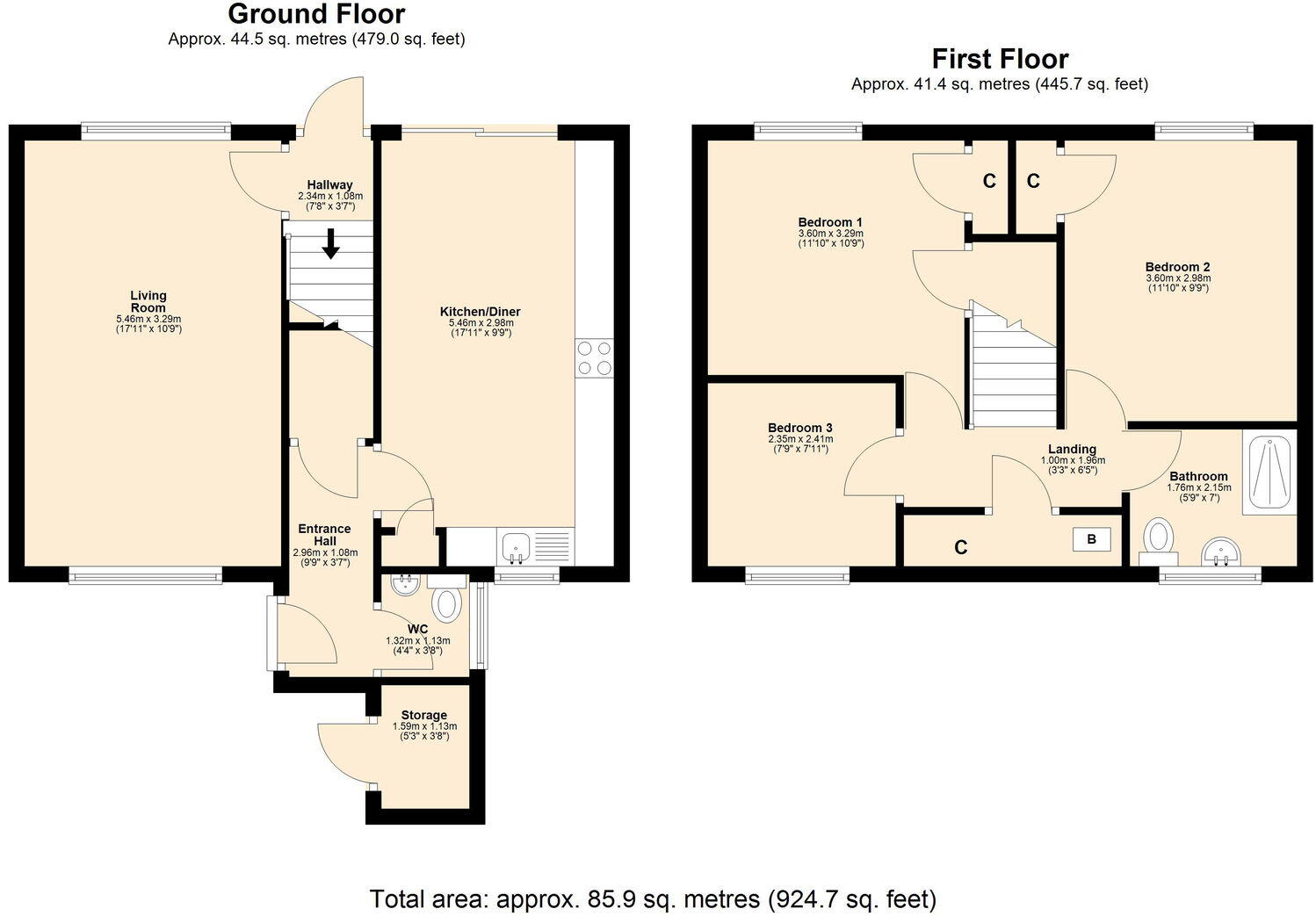 Tongbarn, Skelmersdale, WN8 8EL floorplan