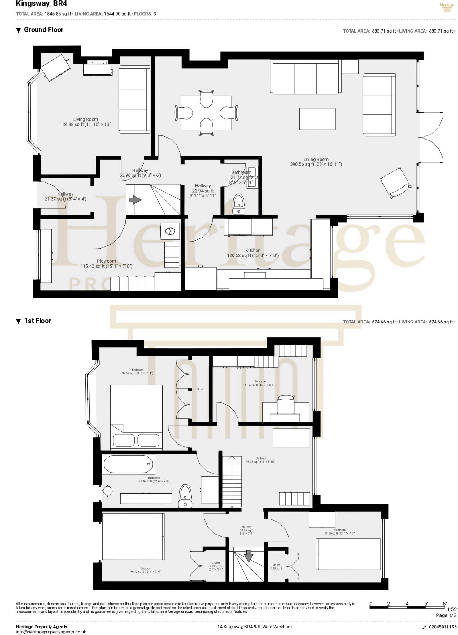 Kingsway, West Wickham, Kent, BR4 floorplan