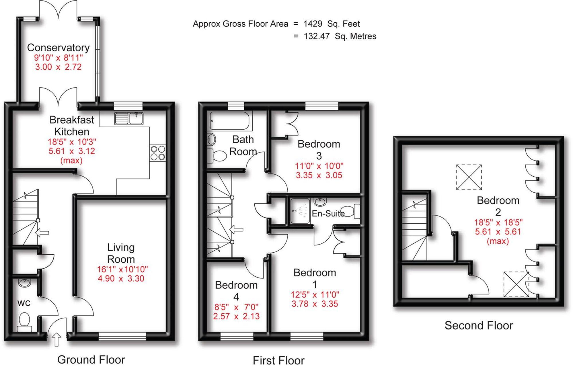 Over Ashberry, West Timperley, WA14 floorplan