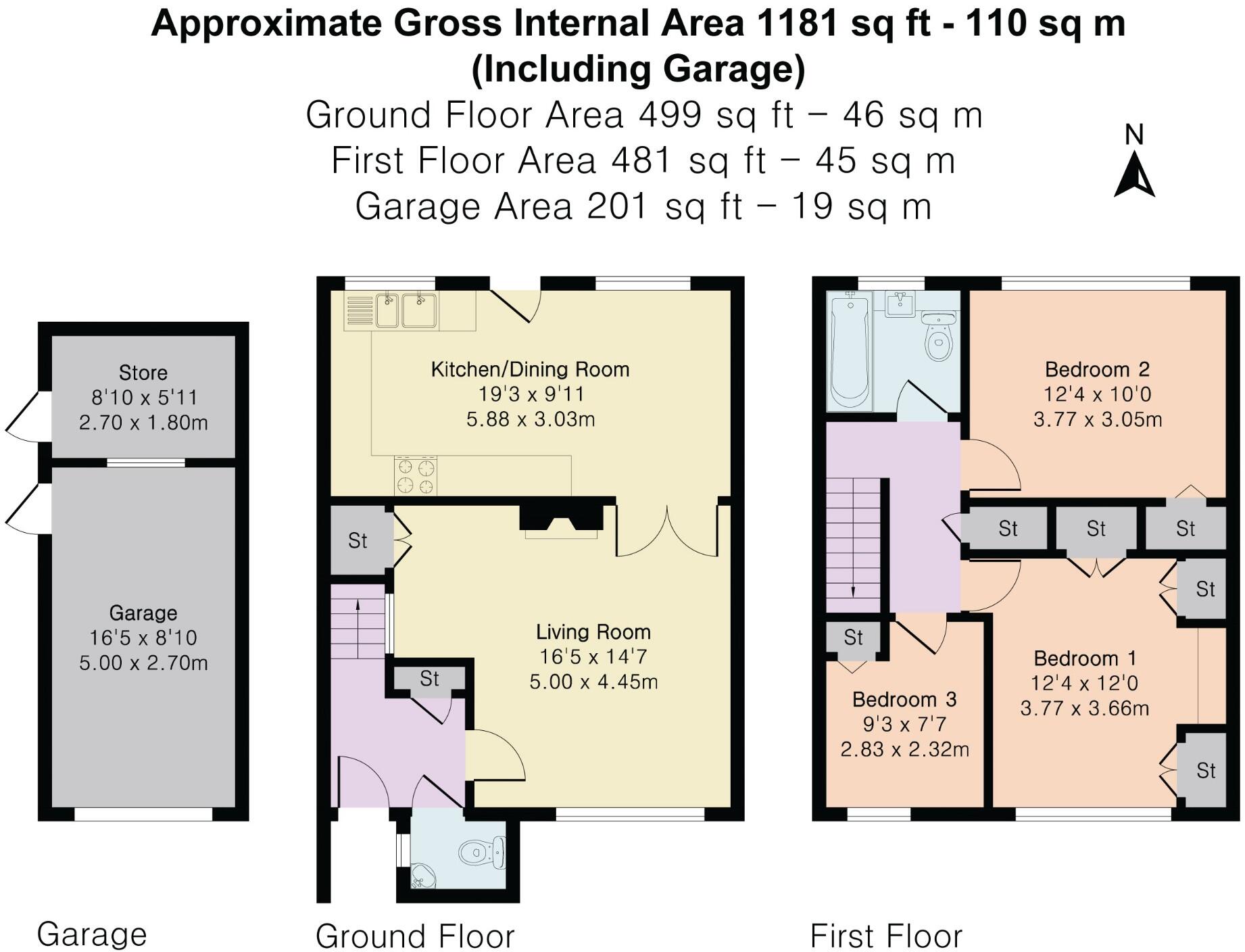 Edenham Crescent, Reading, Berkshire, RG1 floorplan