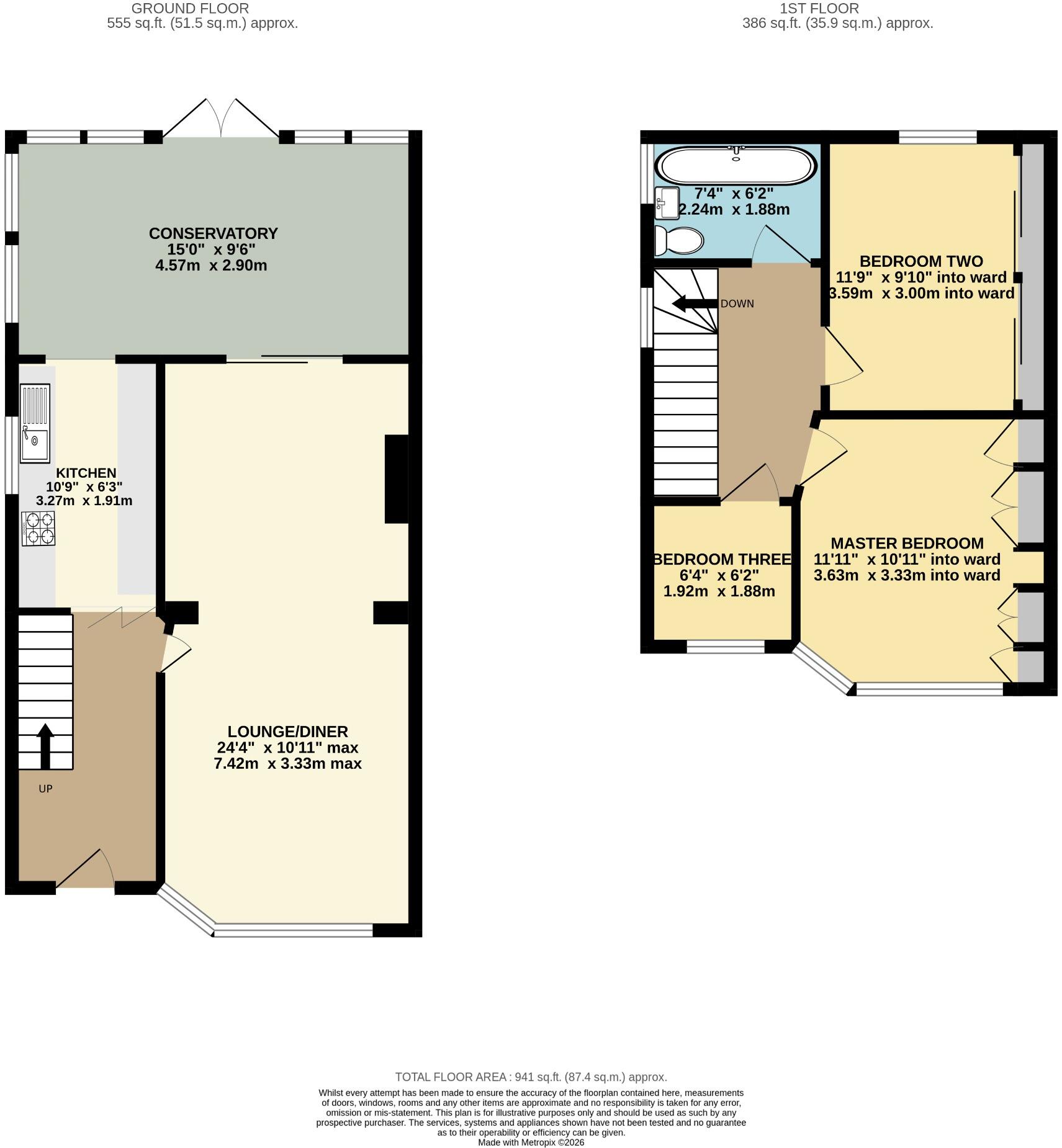 Sholing! No Forward Chain! Neat Garden! Parking! floorplan