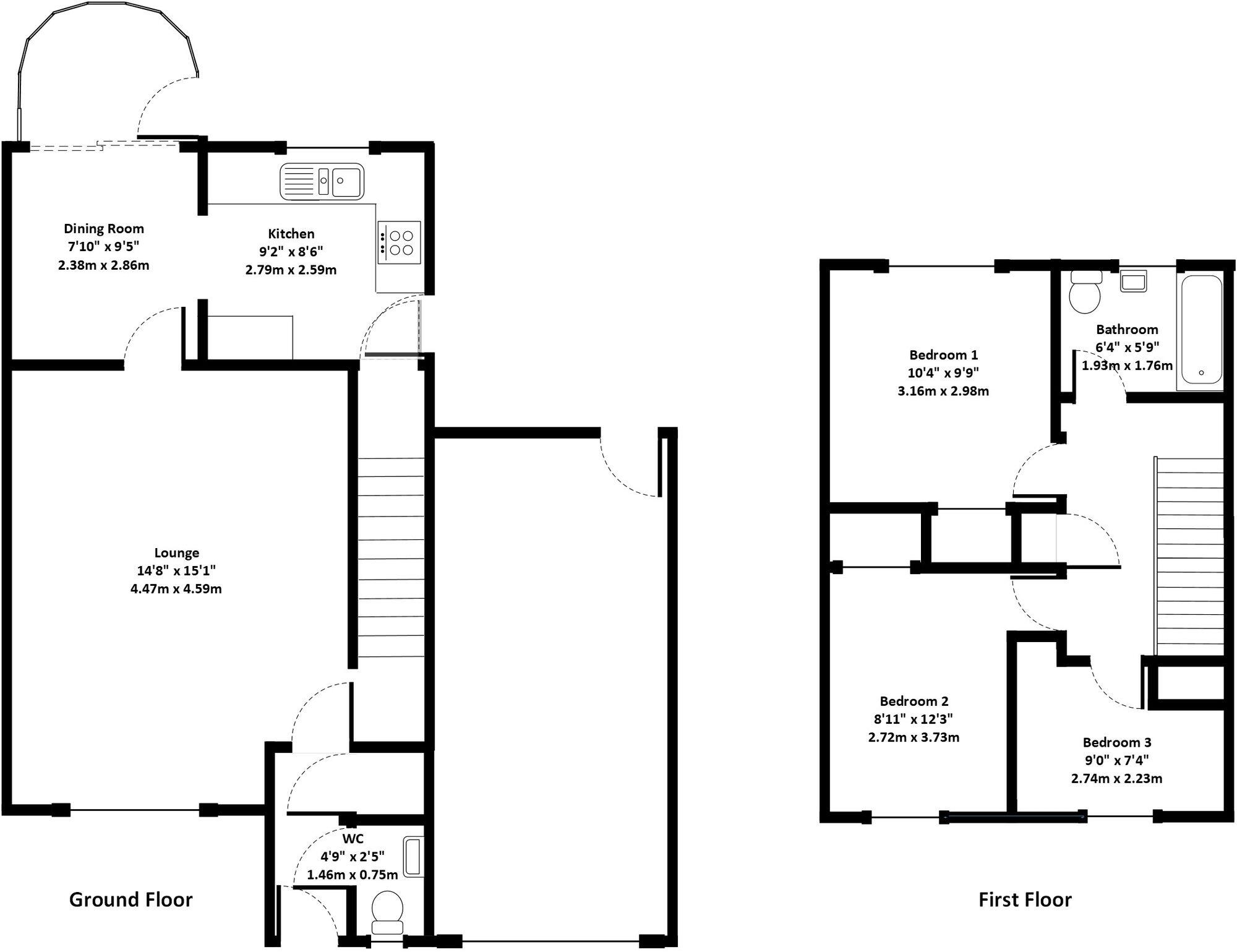 40, Kaims Brae, Livingston Village, EH54 floorplan