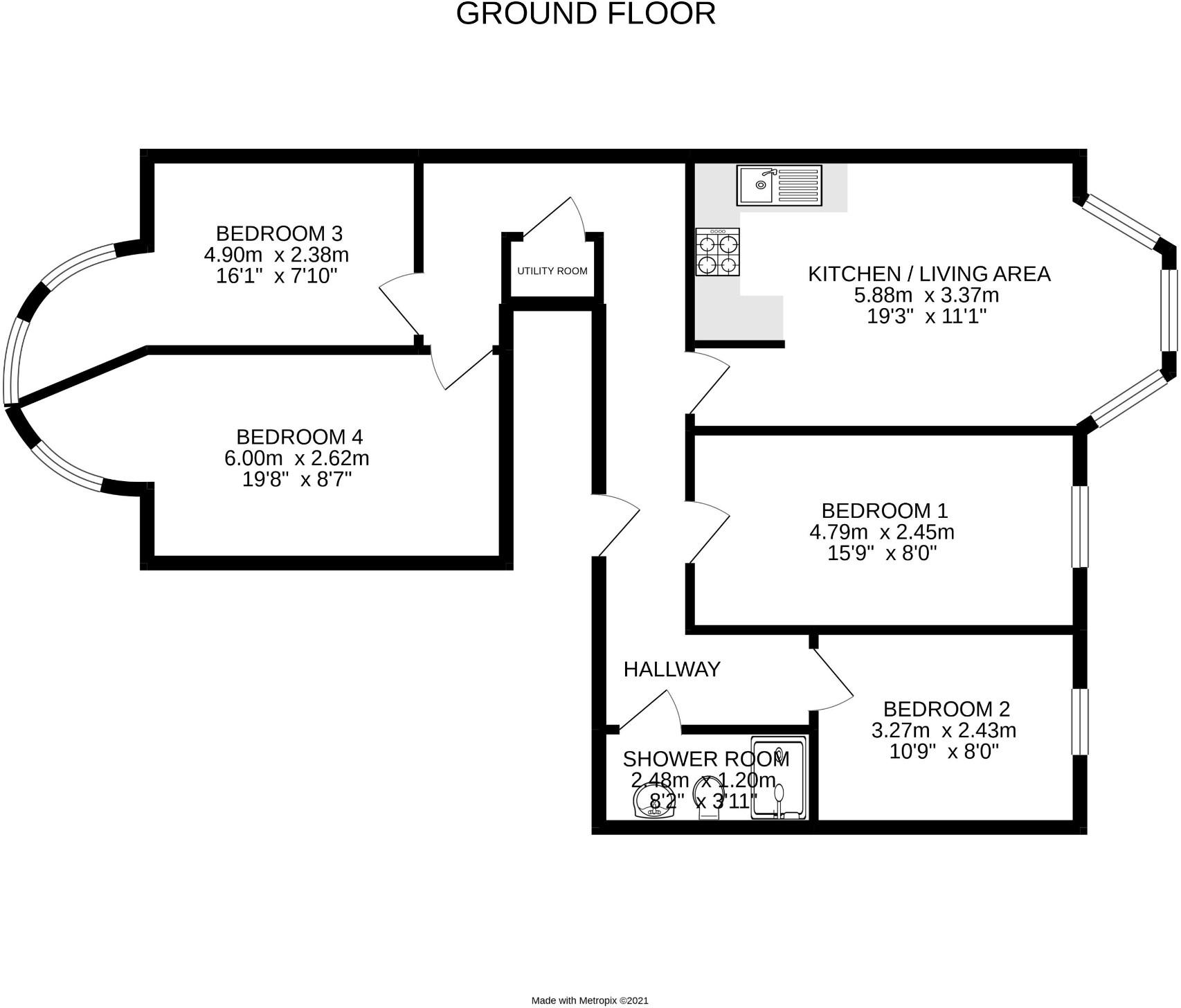 Waverley Road, Bristol, BS6 floorplan