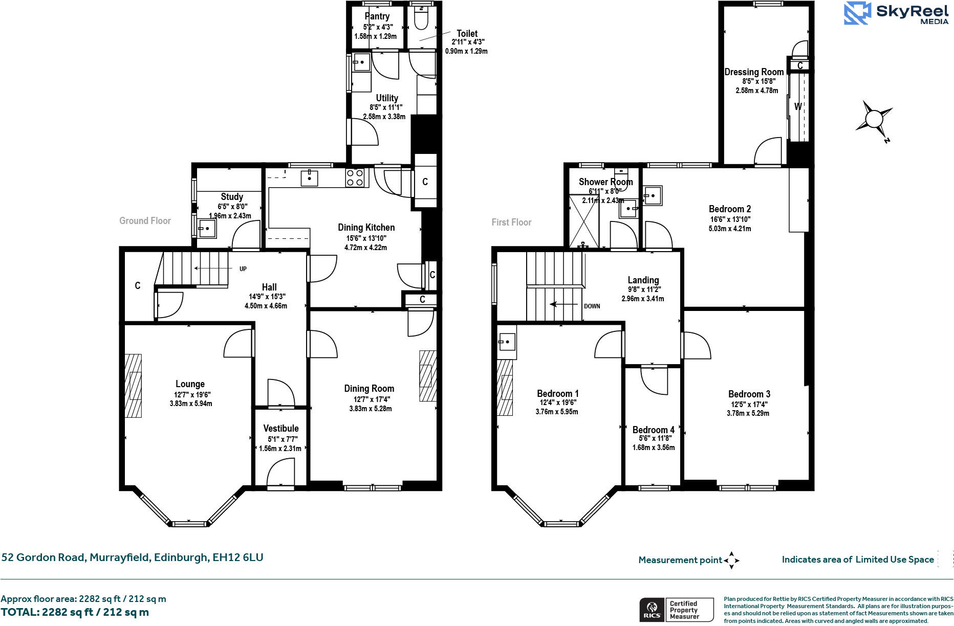 52, Gordon Road, Edinburgh floorplan