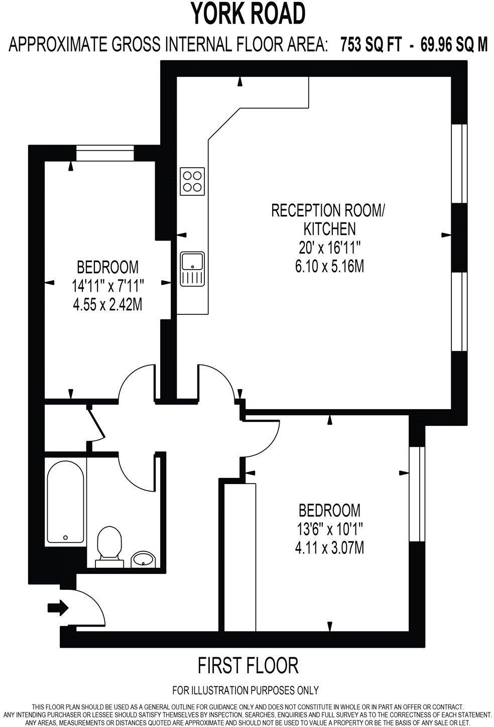York Road, Cheam, Sutton, SM2 floorplan