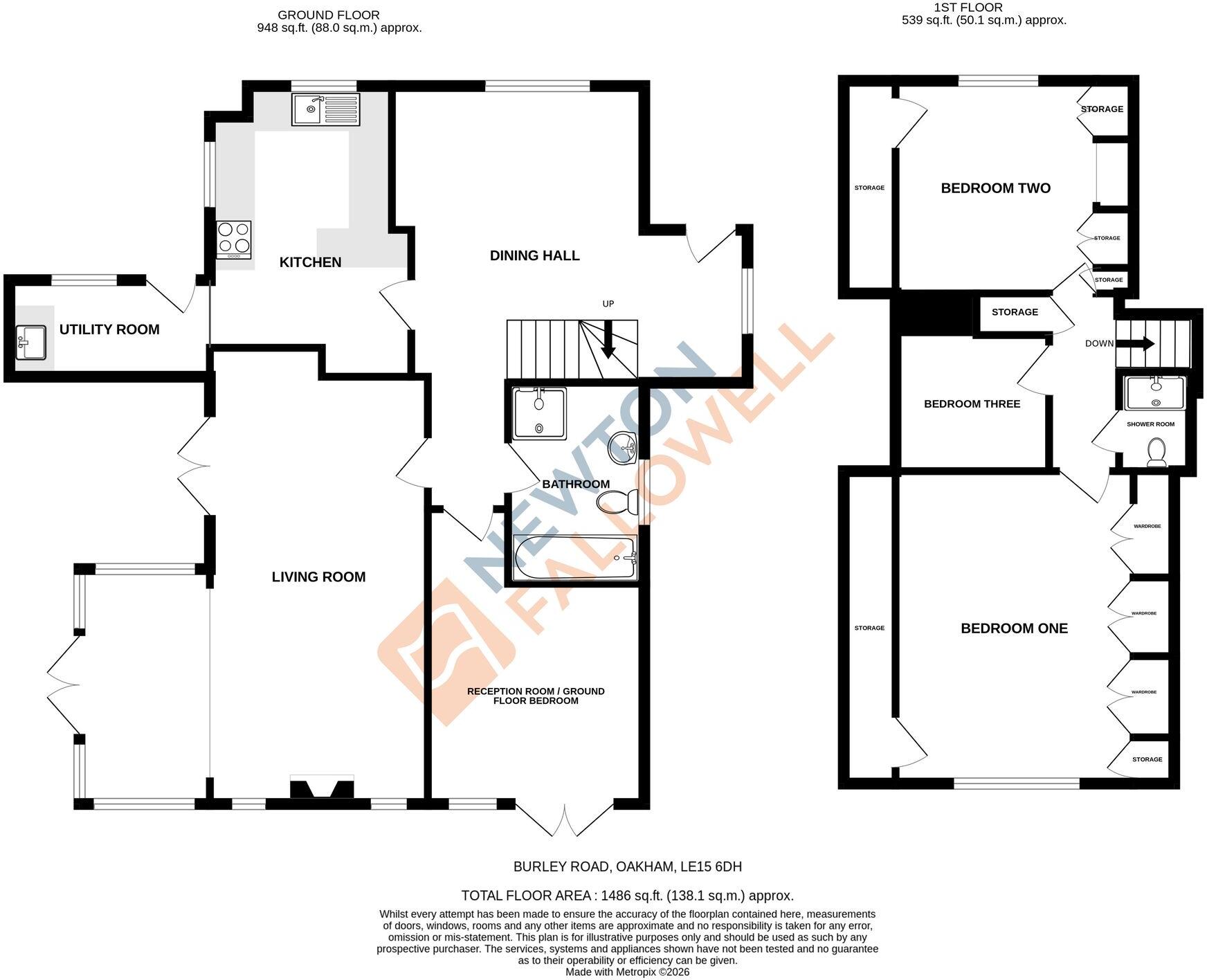 Burley Road, Oakham, LE15 floorplan