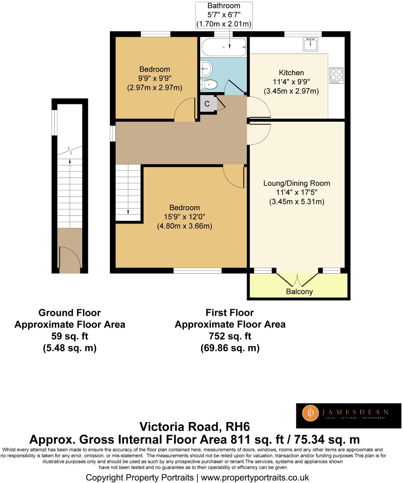 Victoria Road, Horley, Surrey, RH6 floorplan