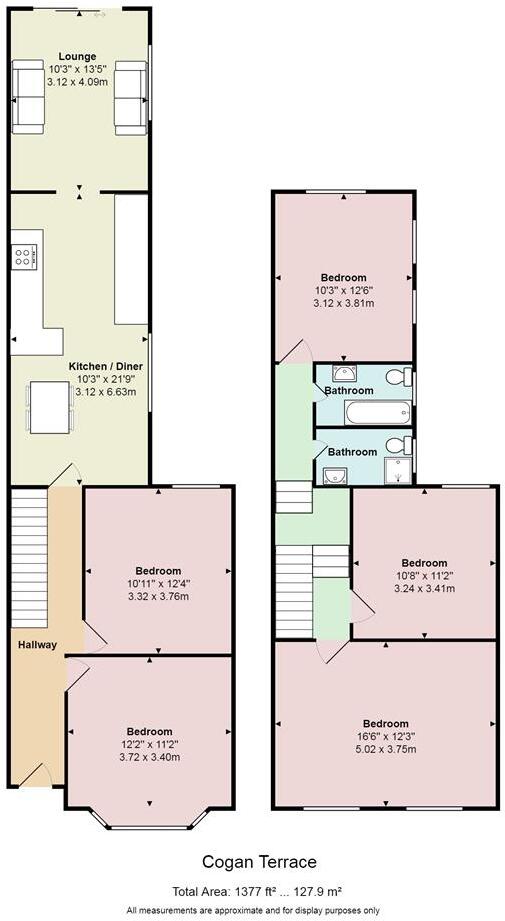 Cogan Terrace, Cathays floorplan