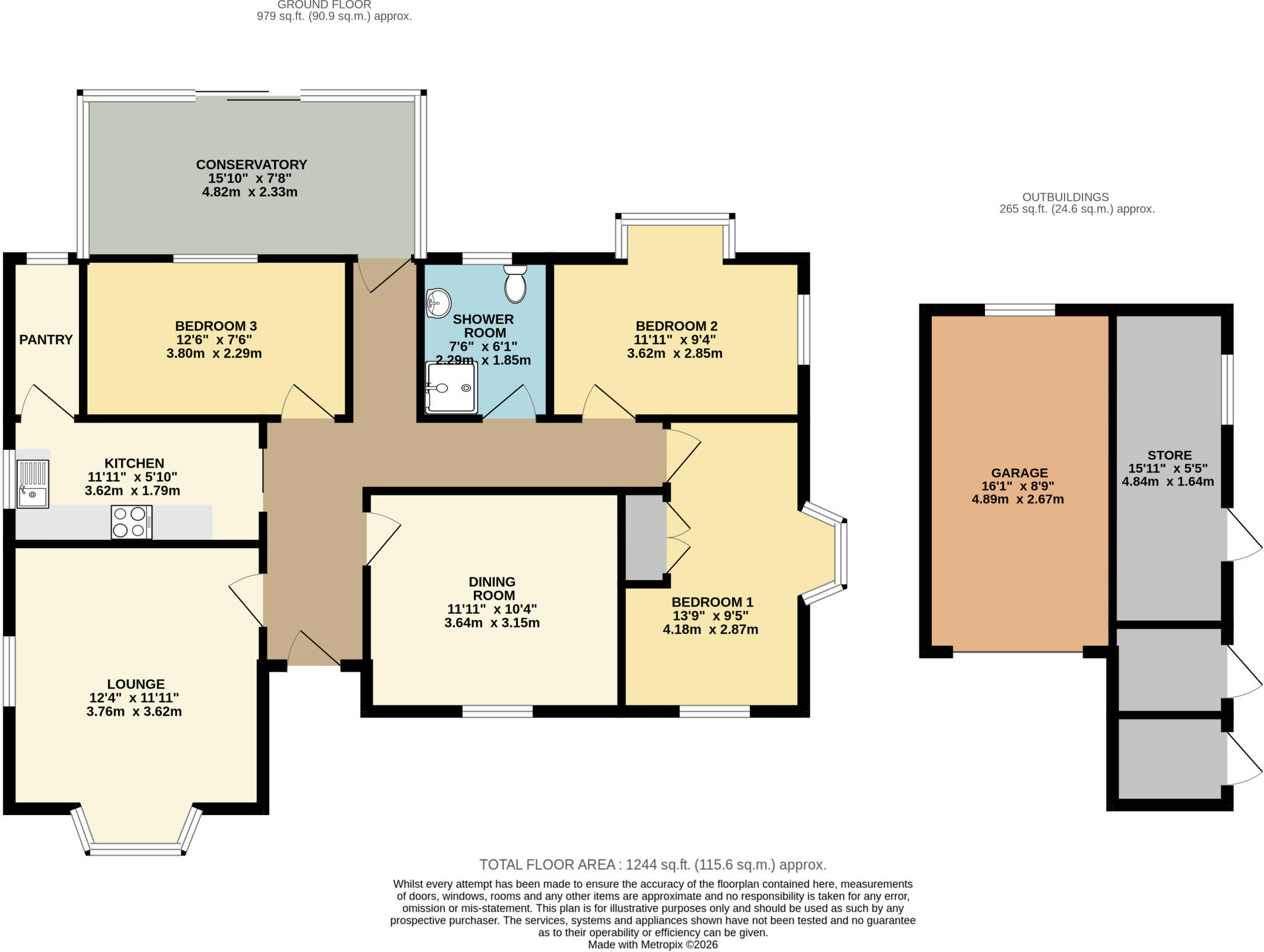 Navigation Lane, Caistor, North Lincolnshire, LN7 floorplan