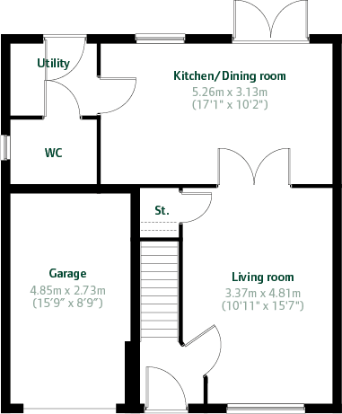 Fellows Close,
Weldon,
NN17 floorplan