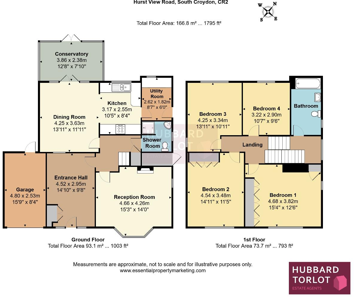 Hurst View Road, South Croydon, CR2 7AJ floorplan