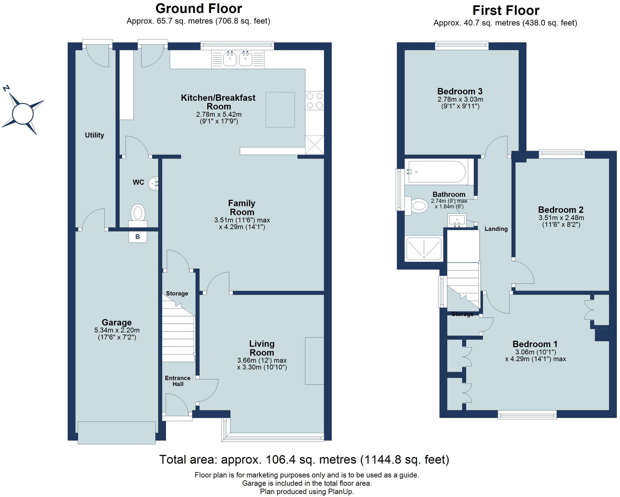 Weybourne Close, Harpenden, Hertfordshire, AL5 floorplan