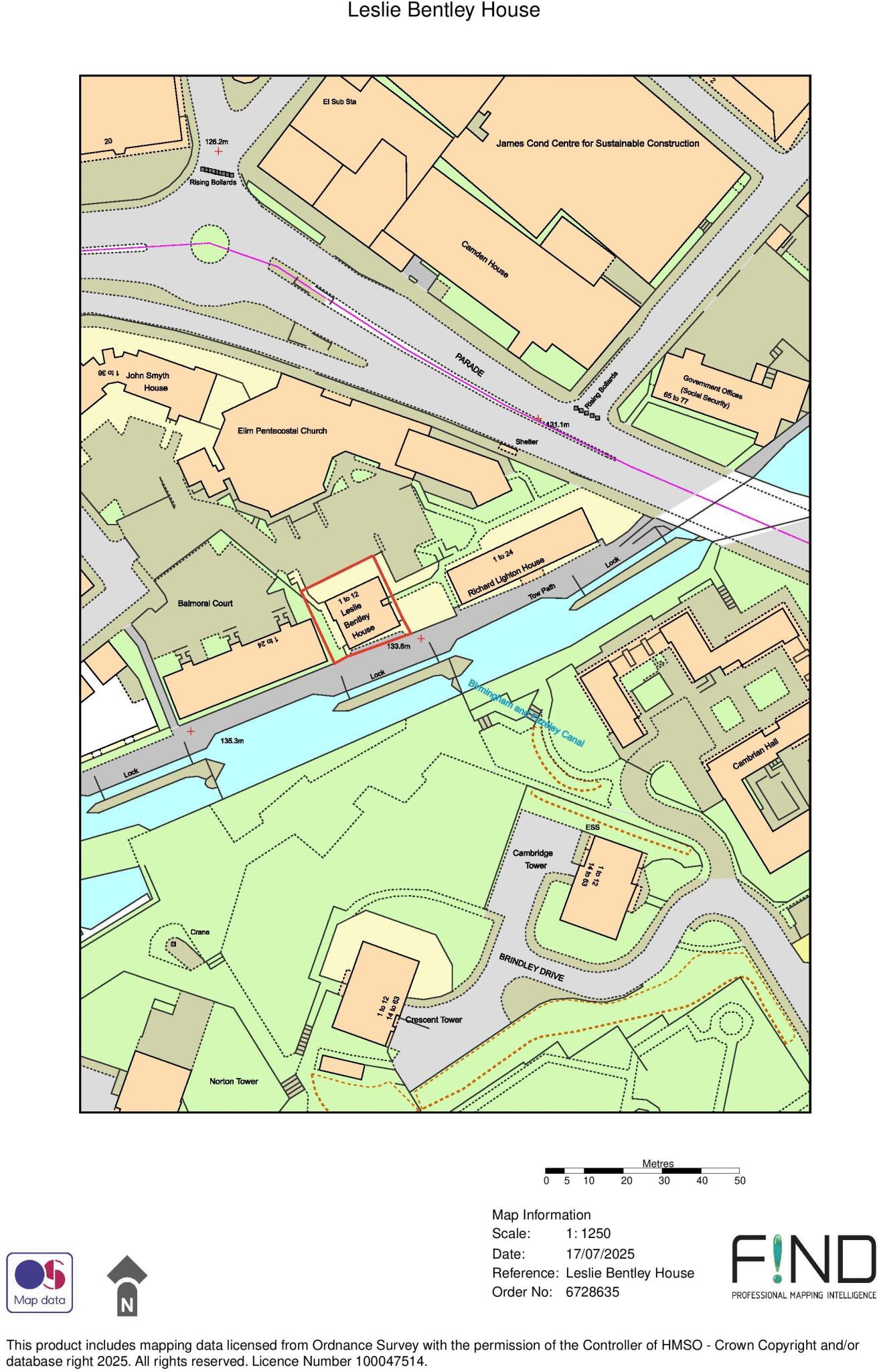 Leslie Bentley House, Parade, Birmingham City Centre floorplan