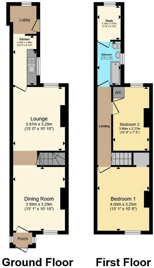 9 Leicester Road, Countesthorpe, Leicester LE8 5QU floorplan
