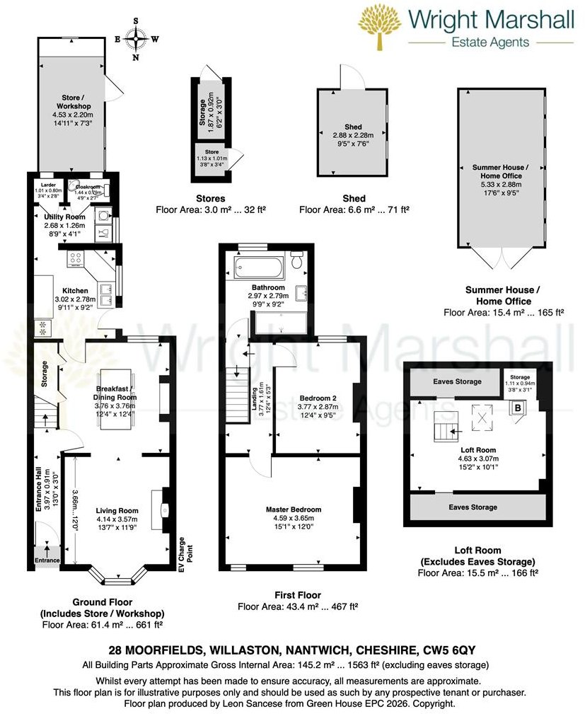 Moorfields, Willaston, Cheshire floorplan