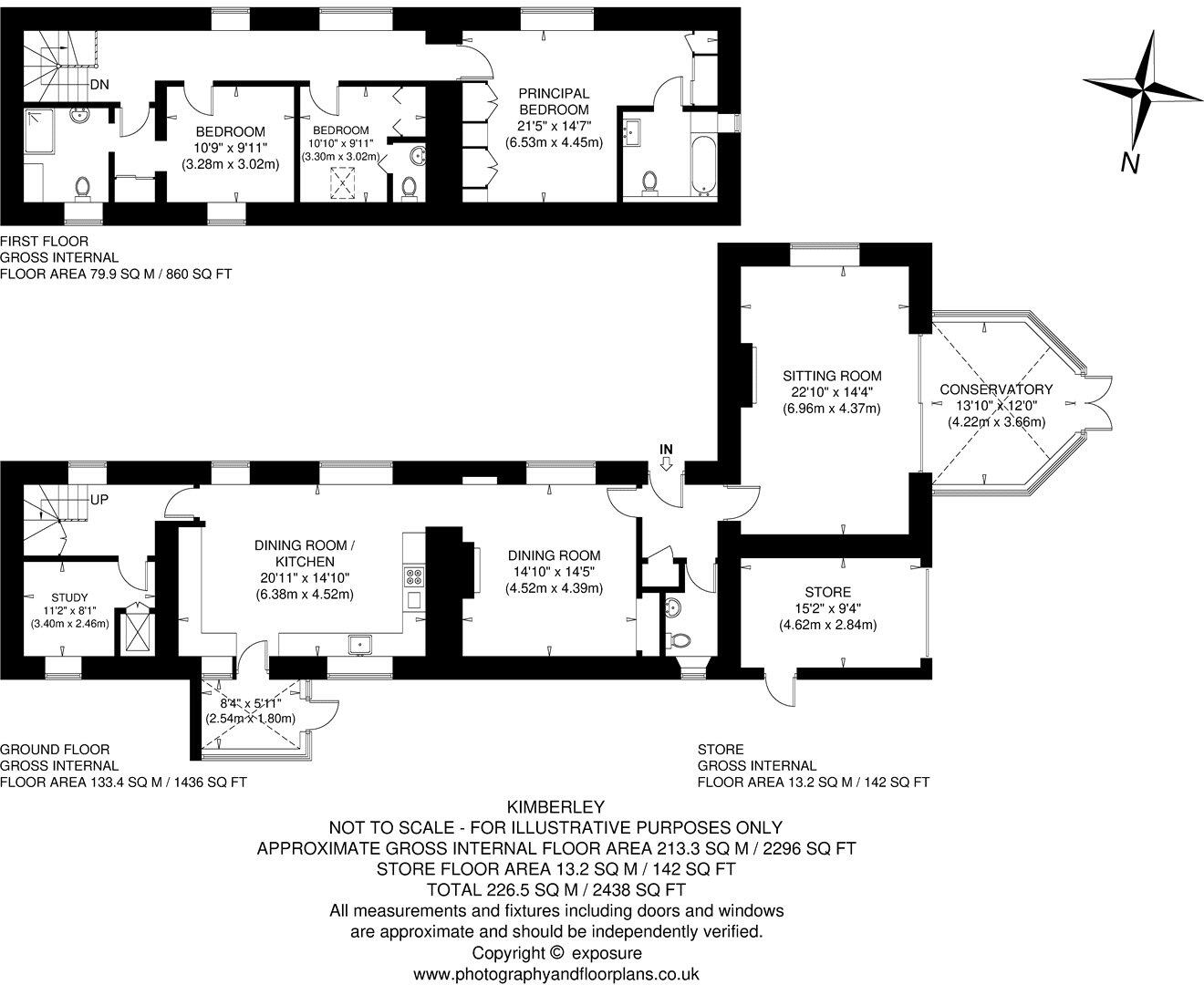 Kimberley, Boleside Road, Galashiels, Scottish Borders, TD1 floorplan