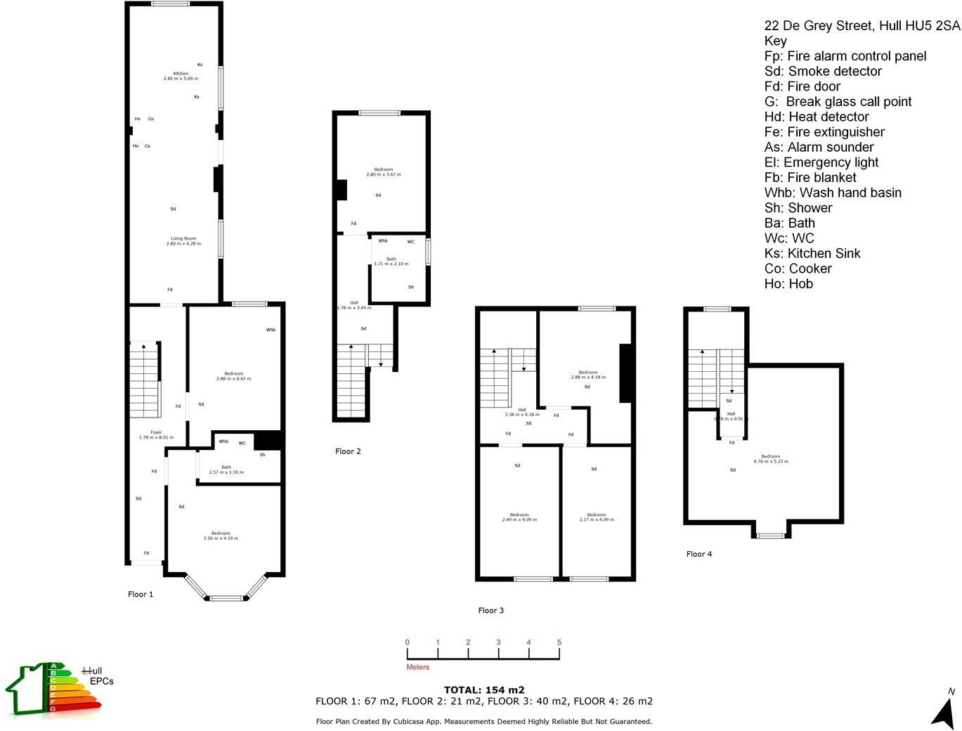 De Grey Street, Hull floorplan