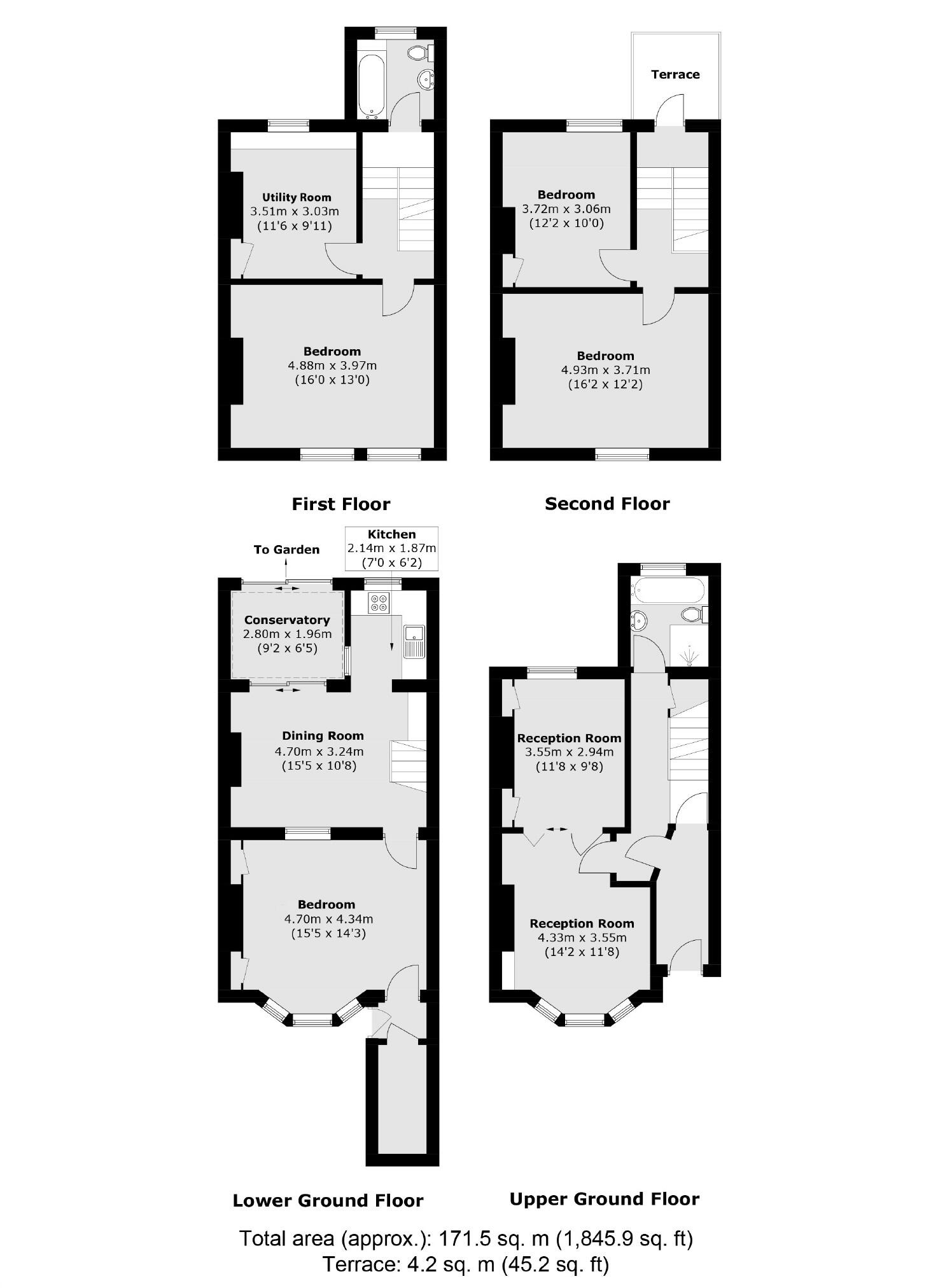 Trinity Road, Tooting Bec floorplan