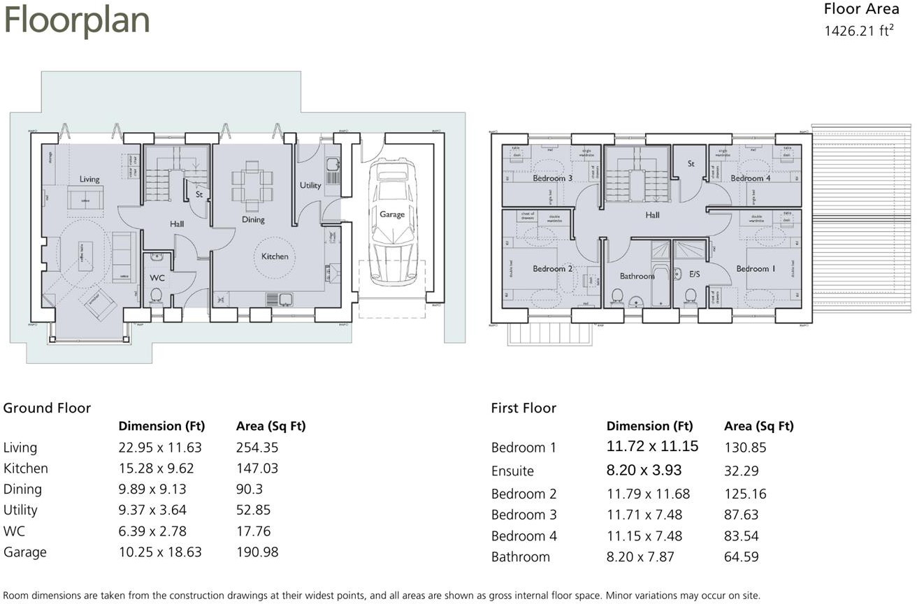 1 Summerscales, Gosforth floorplan
