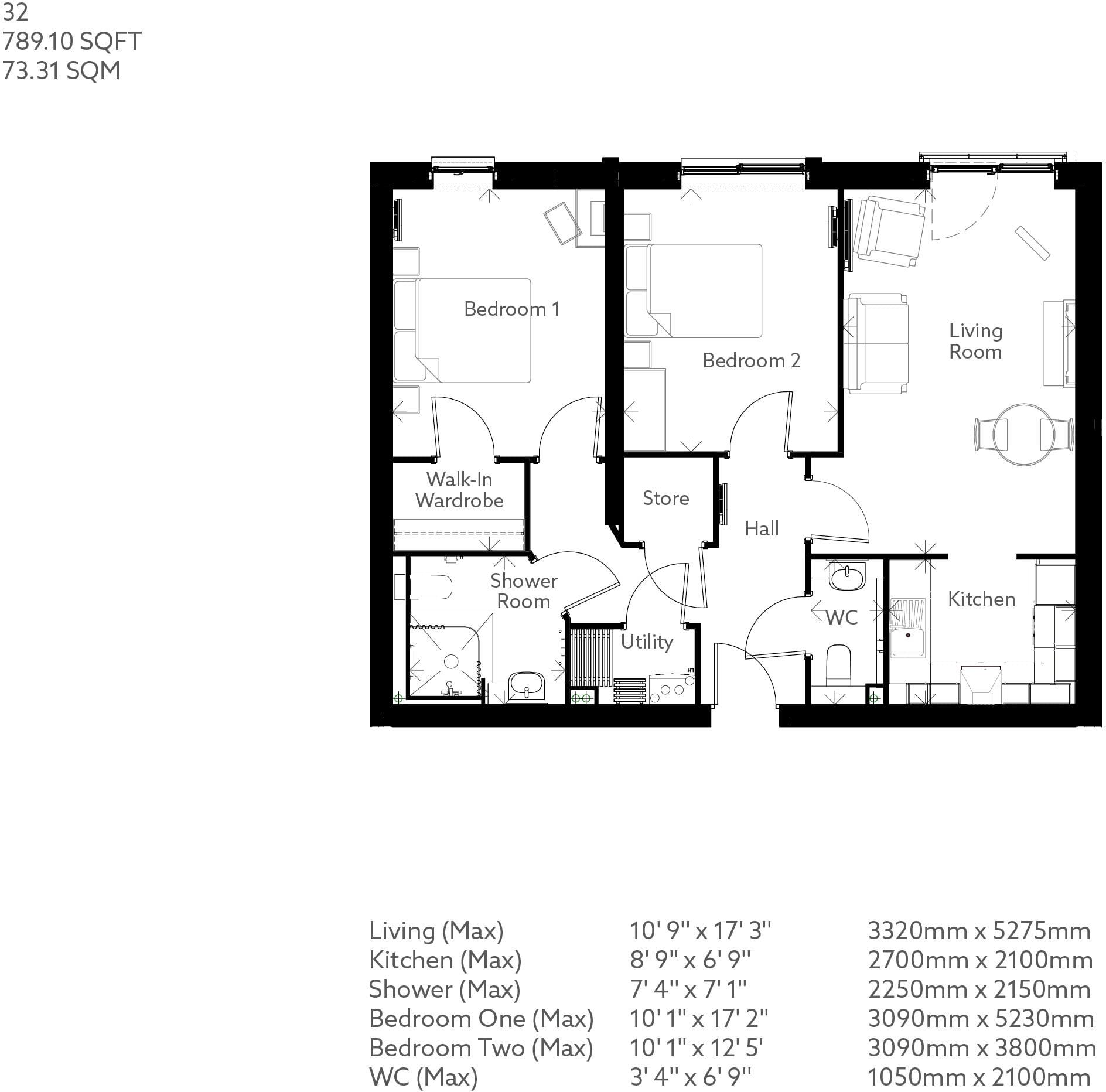 Flats 1 – 66,  1 Banister Road, Southampton, Hampshire, SO15 2XE floorplan