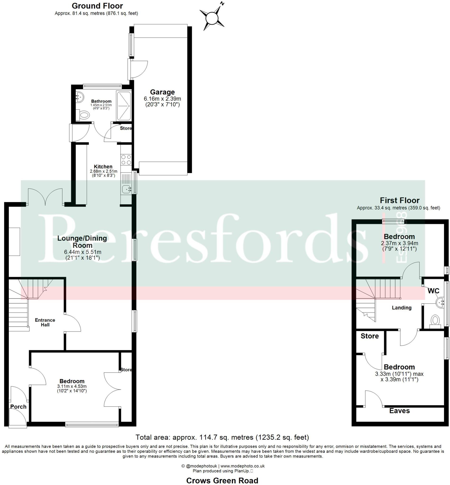 Crow Green Road, Brentwood, CM15 floorplan