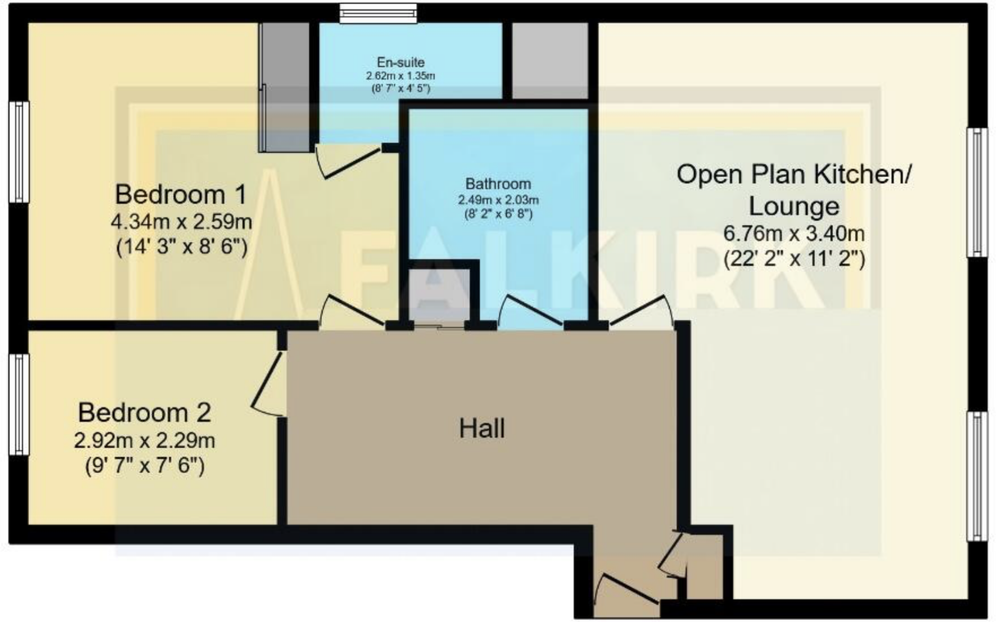 Flat 4, 61 Kerse Lane, Falkirk, FK1 1RX floorplan