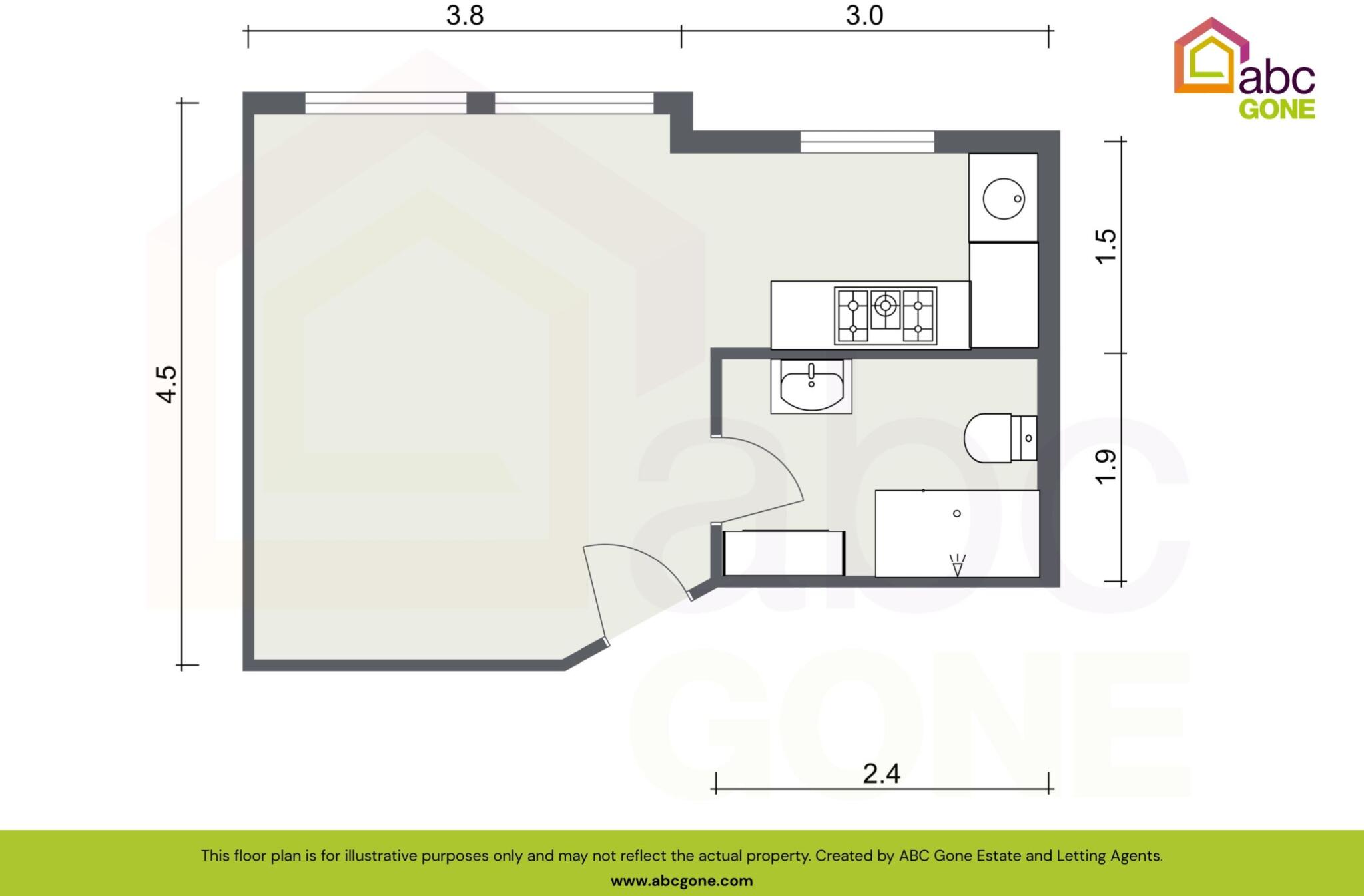 Flat 2 33 Anerley Road, Westcliff-on-Sea, Essex, SS0 7HJ, UK floorplan