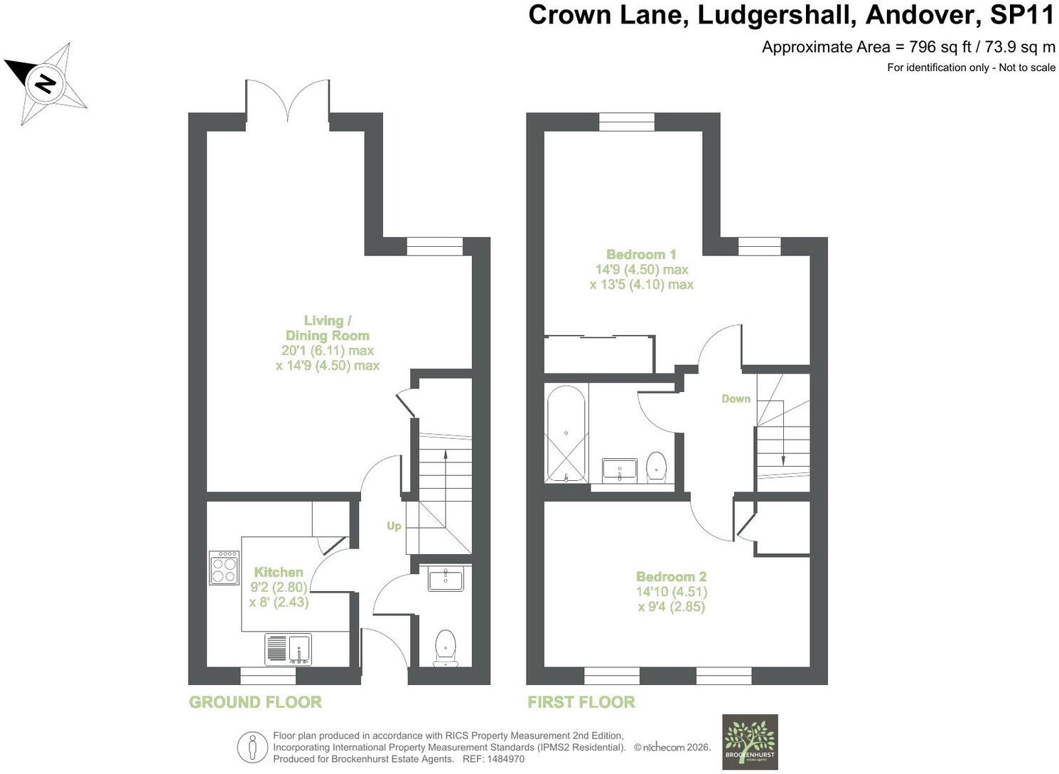 Crown Lane, Ludgershall, Andover, SP11 9TL floorplan