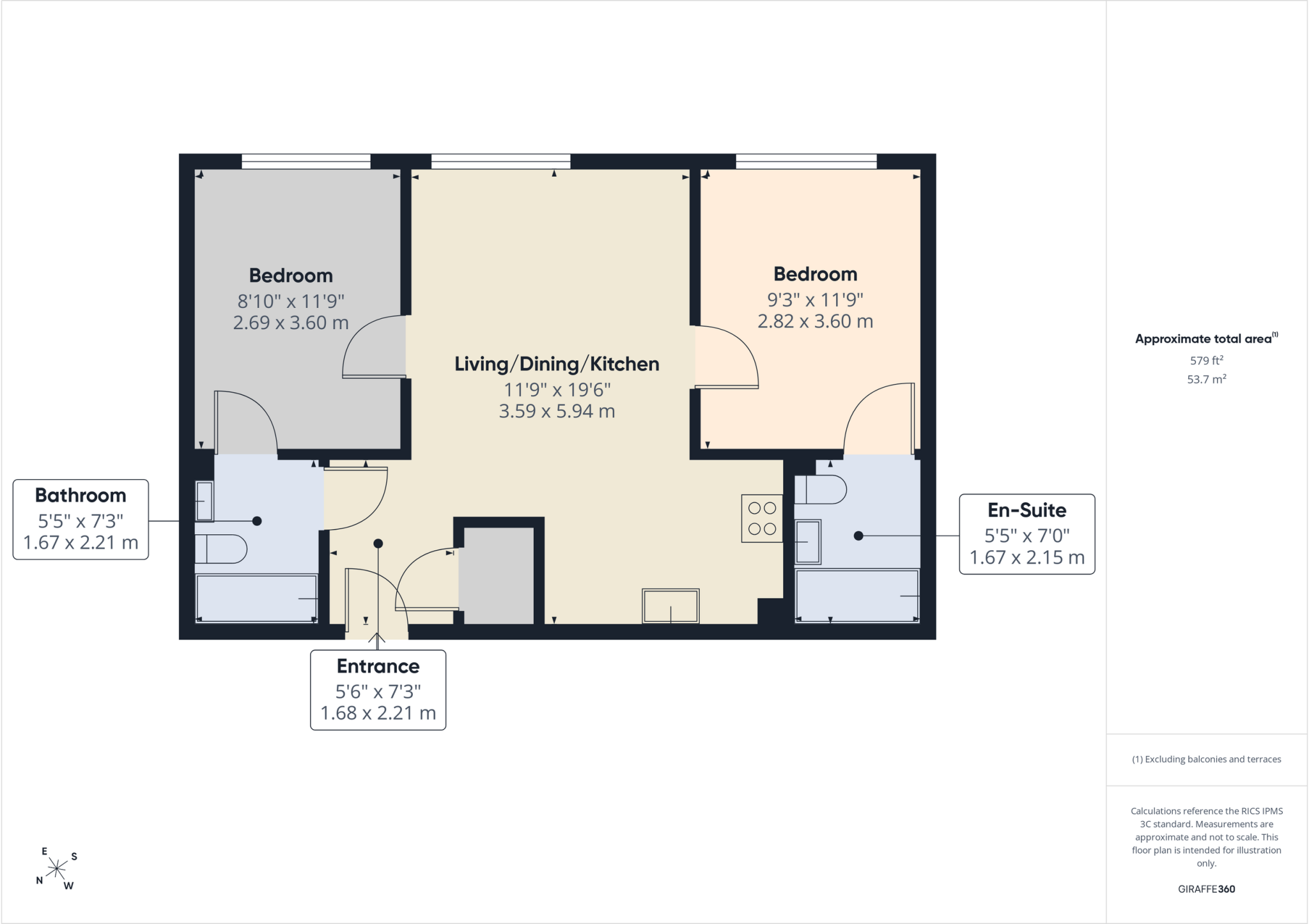 Flat 51, Darwin House, Derby floorplan