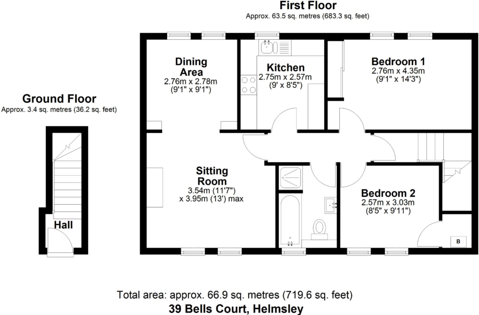 Bells Court, Helmsley floorplan
