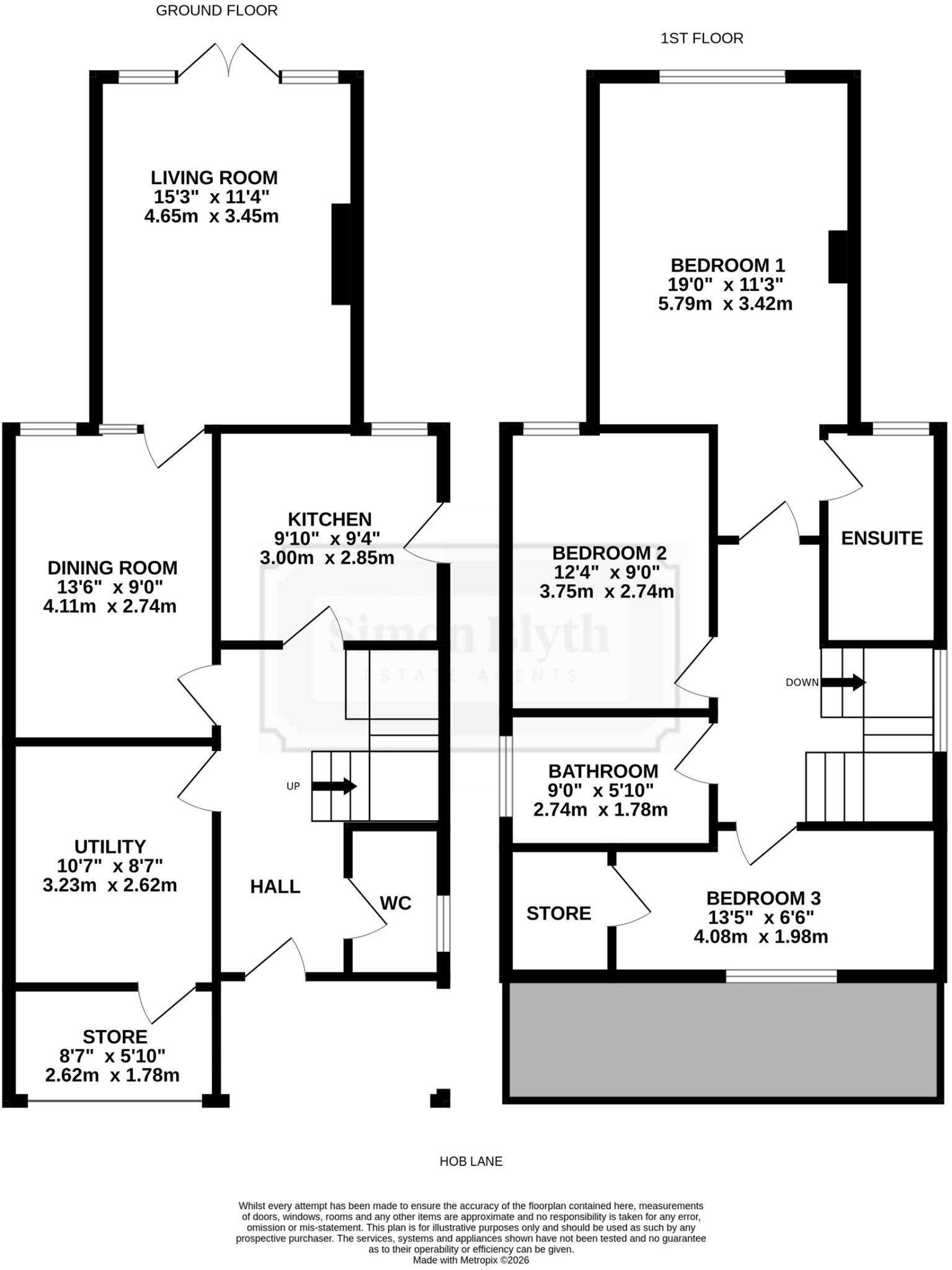 Hob Lane, Crosland Hill, HD4 floorplan