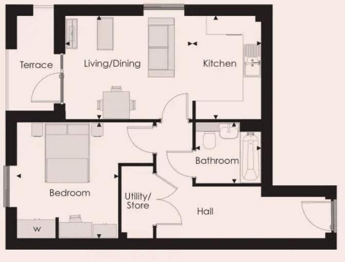 Plot 192, 'Garrison Point' Barge Pier Road, Shoeburyness, Essex, SS3 floorplan