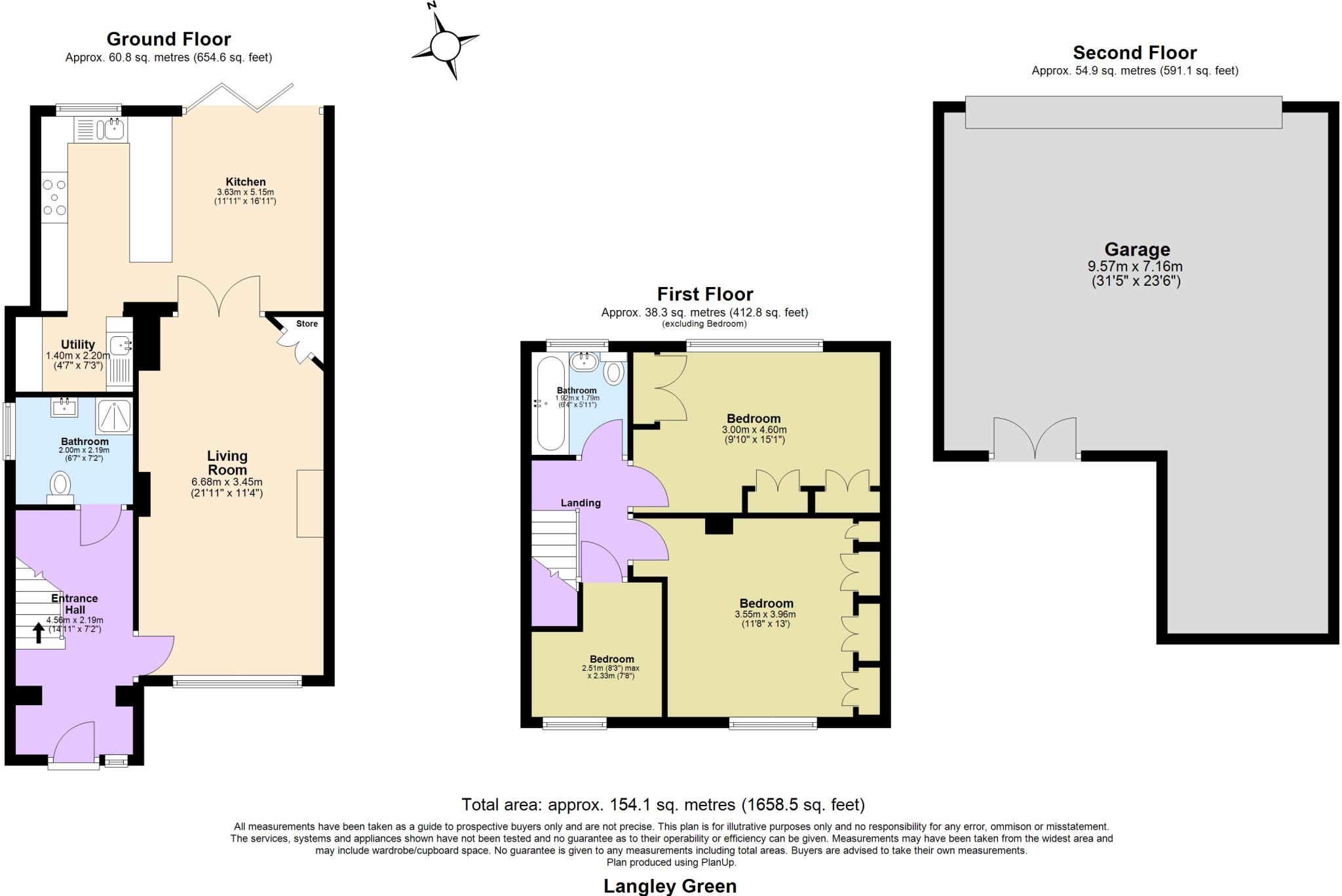 Langley Green , Nazeing Road  floorplan
