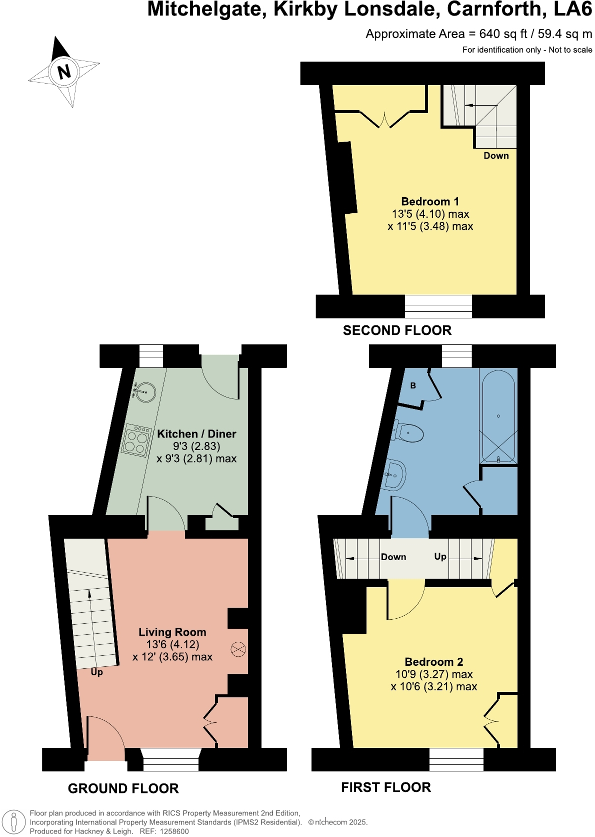 43 Mitchelgate, Kirkby Lonsdale, LA6 2BE floorplan