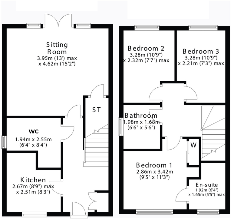 14, McGarvie Drive, Redding, Falkirk, FK2 9FR floorplan