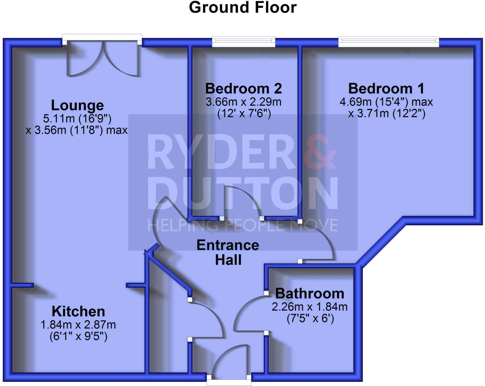 Newshaw Lane, Hadfield, Glossop, Derbyshire, SK13 floorplan