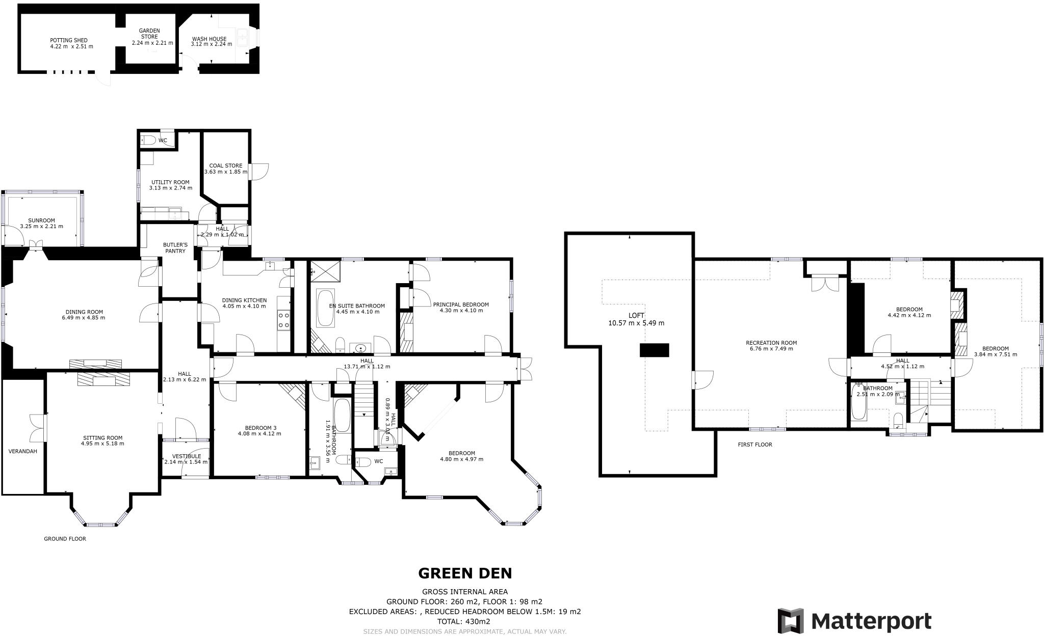 Green Den, Dunnottar, Stonehaven, Kincardineshire, AB39 floorplan