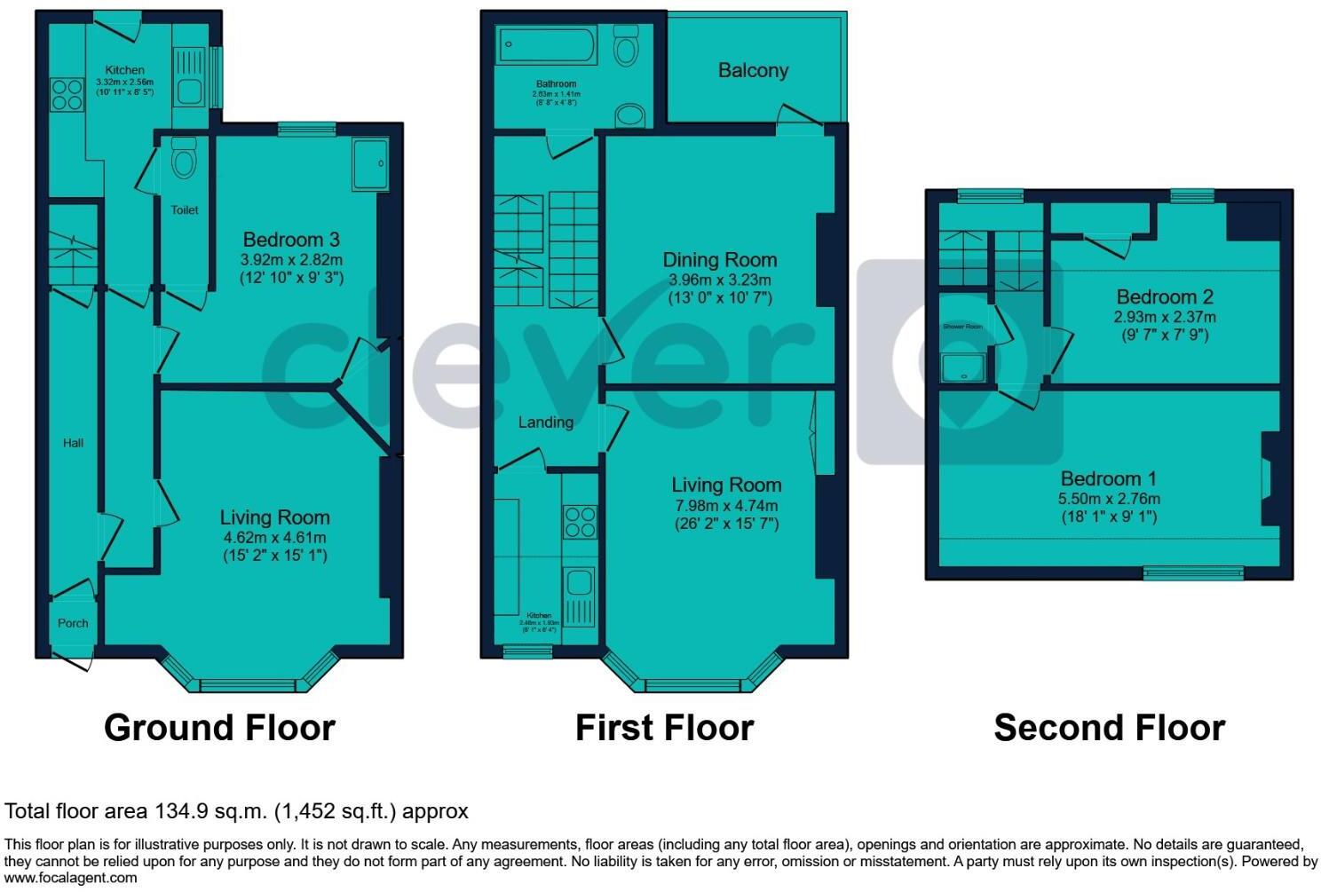 40 Prince Maurice Road, Plymouth floorplan