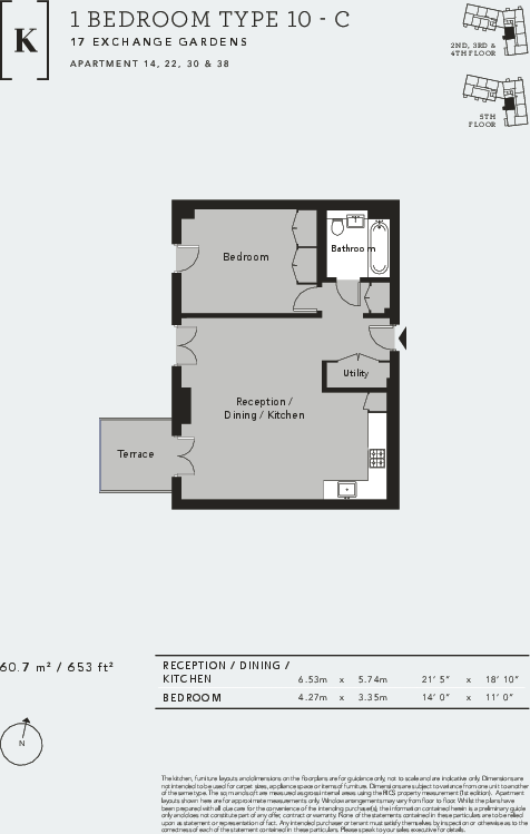 17, Exchange Gardens,
London,
SW8 1DF floorplan
