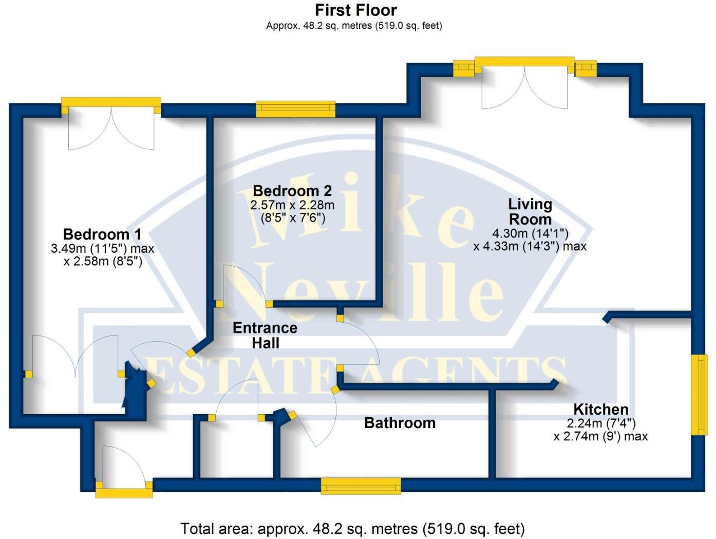 Lacemakers Court, Rushden, Northamptonshire NN10 floorplan