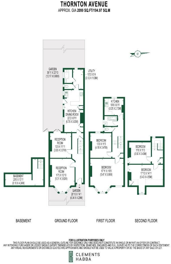 Thornton Avenue, Chiswick, London floorplan