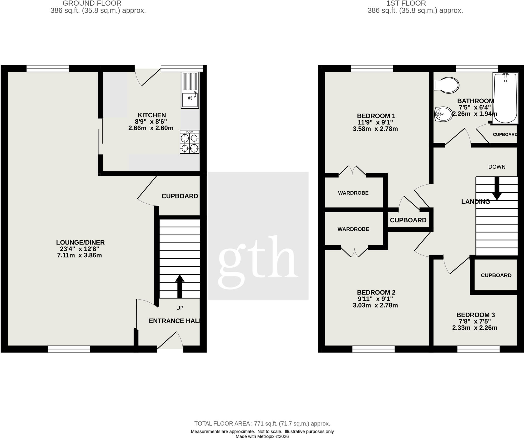 Wilkins Road, Bridgwater, Somerset, TA6 floorplan