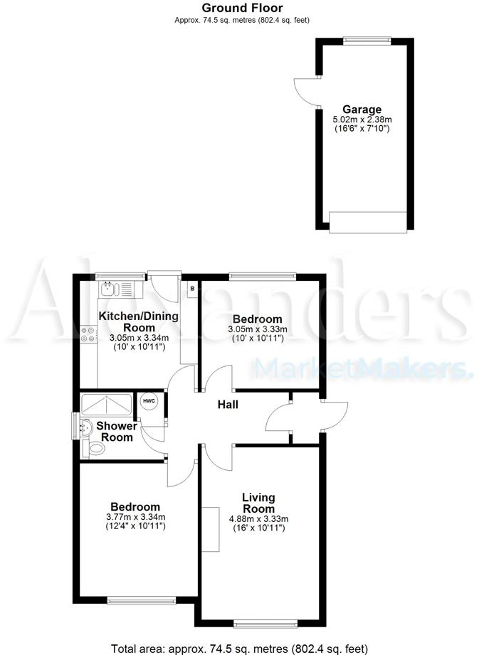 Arnolds Crescent, Newbold Verdon floorplan