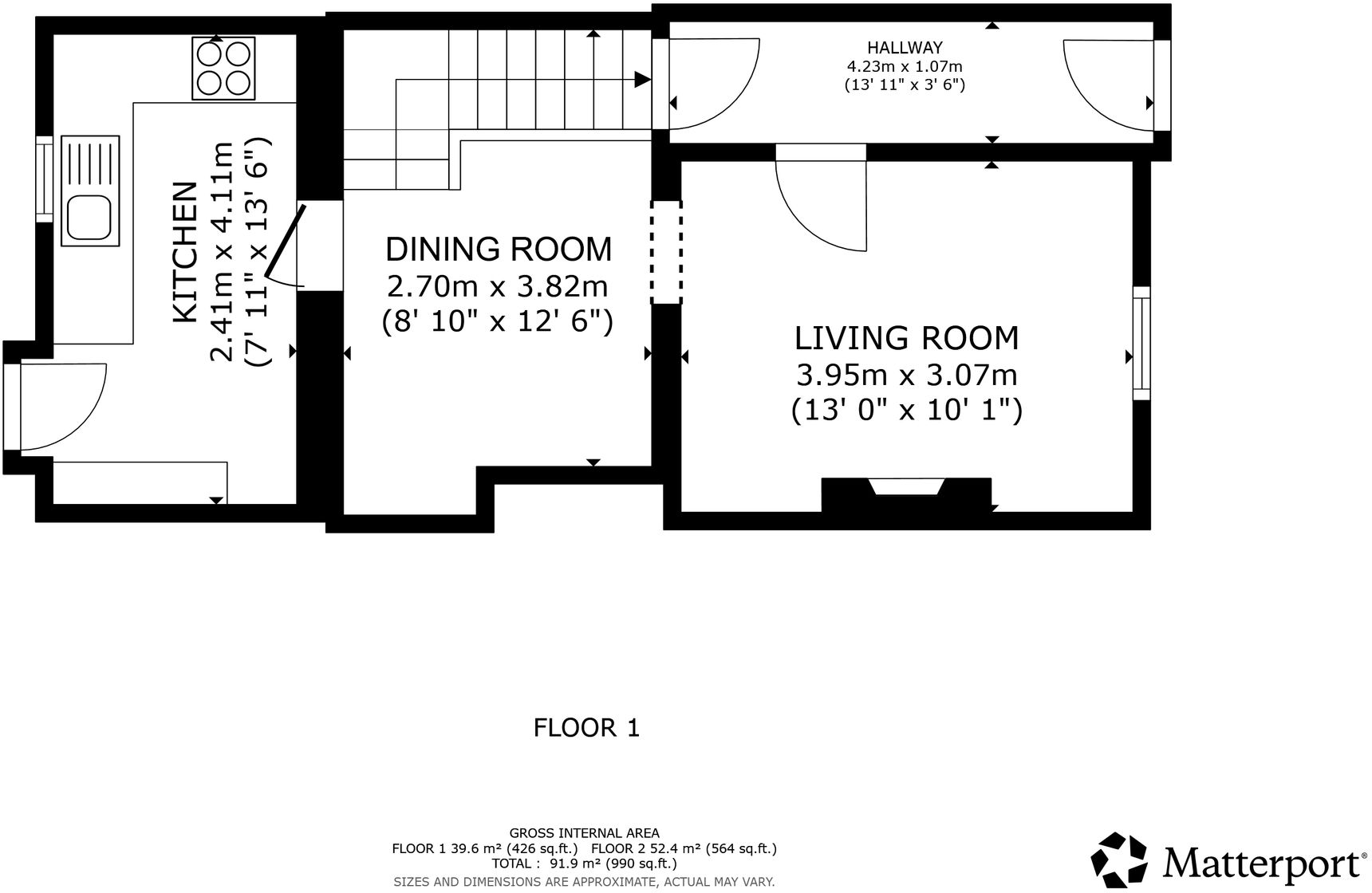 5 Graham Street, Longtown, CA6 floorplan